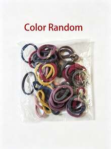 20/50/100pcs Basic Hair Ties, High Elastic Rubber Bands, Minimalist Seamless Hair Accessories Suitable For Women. Fashionable, Comfortable High Elasticity Rubber Rings, Durable, High Tensile Strength Reusable, Can Be Used For Ponytails. This High Elastic Hair Tie Is Very Gentle On Hair, Won't Damage Hair Quality. Suitable For Daily Wear. - Basic Hair Tie - View 12