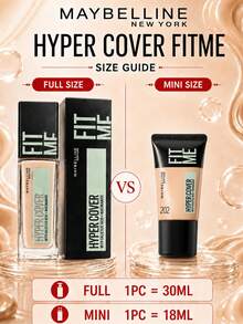 Maybelline Base de Maquillaje Personalizada Versión Impecable 202, Tamaño Completo 30ml, Muestra 18ml, Textura Ligera & Adherente, Alta Cobertura, Larga Duración, Resistente a la Opacidad - Base de maquillaje personalizada impecable 202 - Ver 5