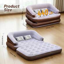 Sofa Bed Mattress - Mocha Grey - View 3