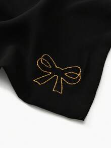 1PC Women's Fashion Minimalist Gold-Sprinkled Butterfly Niqab, Thin Breathable Face Veil, Elegant Muslim Accessory For Hijab And Abaya Daily Wear - Solid Color - View 8