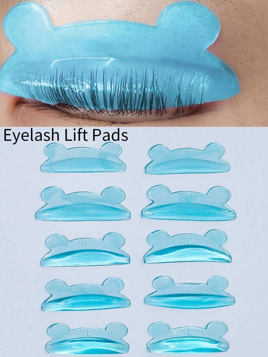 Lomansa 5 Pairs Cute Shaped Eyelash Curlers, Eyelash Curling Rods, Suitable For Salon And DIY, Reusable