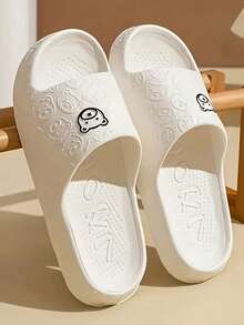 1 Pair Couple Soft Comfortable Non-Slip Thick Sole Slippers, Suitable For Indoor, Bathroom And Outdoor Wear, Summer Warmth, Perfect For Graduation Season And Graduation Party - Multiple Styles - View 7