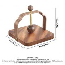 L LEESEPH Dining Table Napkin Holder, 5x5 Inch Wooden Napkin Holder, Suitable For Napkins, Cocktail Napkins, Suitable For Kitchen, Restaurant, Bar, Office, Party, Home Decor, Hotel, Cafe - Multicolor - View 4