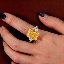VKHK 1pc Elegant Sparkling Zirconia Decorated Ring Suitable For Women's Daily Wear And Wedding Gift - Diamond Ring - View 1