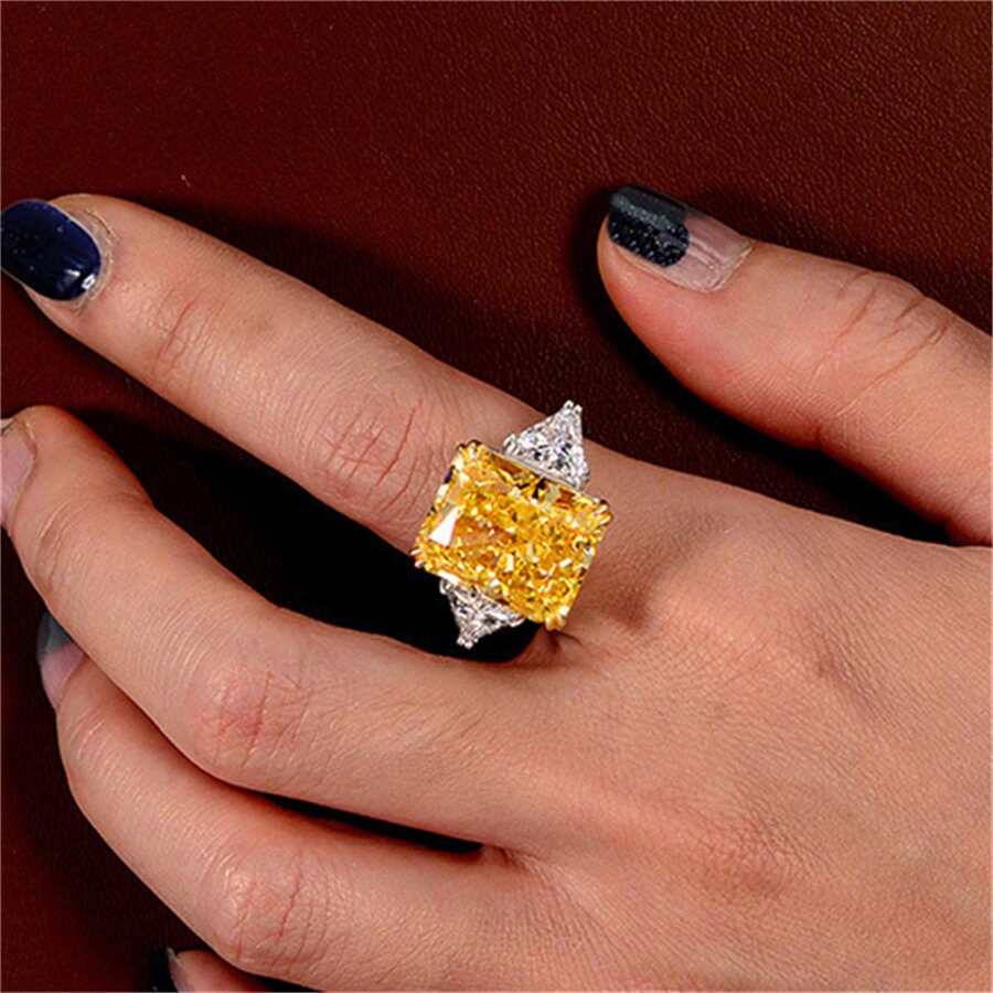 VKHK 1pc Elegant Sparkling Zirconia Decorated Ring Suitable For Women's Daily Wear And Wedding Gift - Diamond Ring - View 1