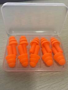1/2/10/24入可重複使用螺旋矽膠睡眠耳塞附收納盒，柔軟降噪耳塞，適用睡眠與防鼾 - 查看 18