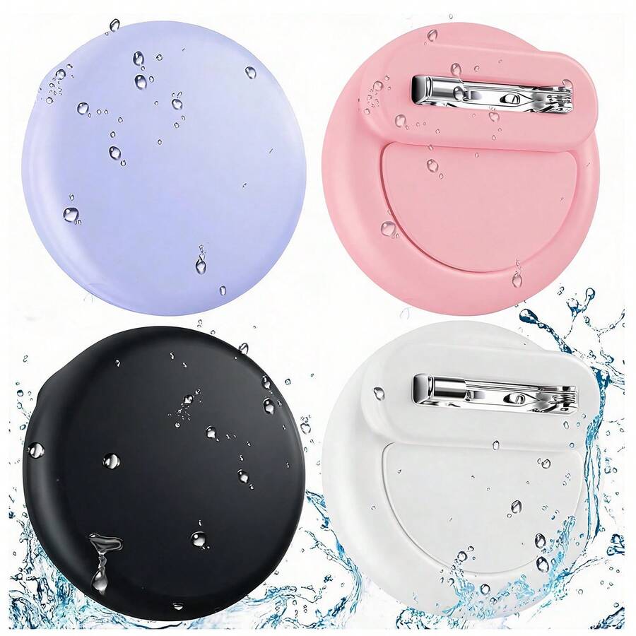 4pcs Locator Protective Case Suitable For Airtag Anti-Loss Device, Pin-Fixed Waterproof Silicone Material Protective Cover, Suitable For Bags, Clothes, Compact And Lightweight