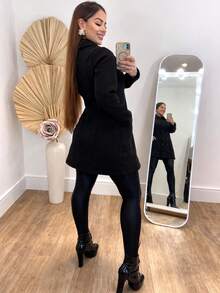 Women Winter Coats - 深色洗 - 查看 3