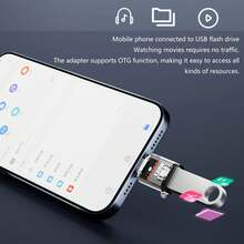 Adaptor USB-C Male ke USB-A Female 120W Pengisian Cepat PD, Konverter USB Transfer Data Kecepatan Tinggi 10Gbps, Pasang dan Mainkan, Kompatibel dengan Laptop, Ponsel, Tablet, dan PC - MultiWarna - View 6