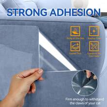 1 Roll Thick Transparent Sofa Protective Film Anti-Scratch, Waterproof, Easy To Tear And Cut, No ResidueSelf-Adhesive, Suitable For Furniture, Walls, MarbleTabletops And Kitchen Countertops - 45 cm X 300 cm - View 4