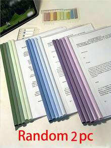 10入/2入/1入漸層色滴落風夾式文件夾，加厚透明學生考卷夾，辦公與學校用品/文具收納/文件夾與文件袋 - 漸層色資料夾 - 查看 18