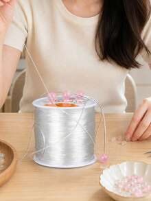 透明彈性繩線，適用於珠寶製作 DIY 手鍊、項鍊、串珠飾品配件 - 彩色 - 查看 5