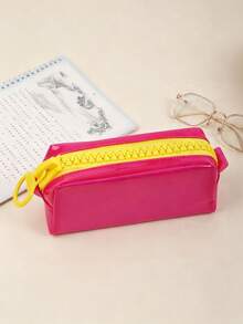 1pc Macaron Transparent PVC Pencil Case, Waterproof Candy Color Portable Zipper Stationery Bag, Clear Pencil Pouch, Suitable For Girls Students Exam Daily Stationery Carrying - Multicolor - View 11