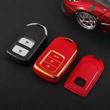 1件汽車鑰匙保護套，適用於 Civic、Accord、CRV、XRV，防摔防塵，精緻高端鑰匙包，適合女性 - KY21 - 查看 11