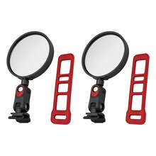 Universal Rearview Mirror Accessory For Xiaomi M365 PRO Electric Scooter Ninebot MAX G3 G2 G30 ZT3 Pro GT3 F3 E2 F2Pro F2 Plus C2Pro E8 F40 P100 Electric Scooter, Curved Mirror With 360° Rotation - Multicolor - View 15