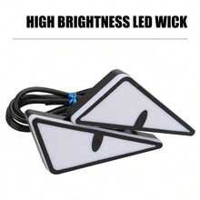 Reletech Two LED Hawk-Eye Lights, Triangular Devil's Eye Fun Atmosphere Lights, High-Intensity Auxiliary Lights, 12V Devil's Eye Neon Lights, Suitable For Cars And Motorcycles, High-Intensity Neon Lights, No Batteries Required - A - View 7