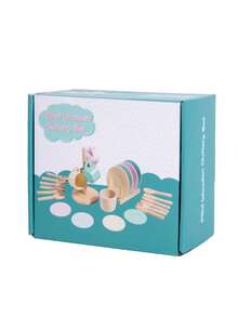 Set Peralatan Makan Kayu Warna Macaron Mainan Bermain Peran Cangkir Piring Garpu Sendok dengan Rak Penyimpanan Perlengkapan Dapur untuk Minum Teh Sore Kombinasi untuk Anak Usia 3+ Tahun Permainan Peran Dapur dan Makan Mainan Edukasi Interaktif Pengenalan Warna dan Keterampilan Motorik Halus untuk Anak-Anak, Mainan Edukatif Interaktif untuk Minum Teh Sore, Hadiah Ulang Tahun untuk Anak Laki-laki dan Perempuan - MultiWarna - View 12