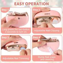 Electric Nail Clipper – A Multi-Functional Smart Electric Nail Clipper With Anti-Jamming, Polishing, Lighting And Grinding Functions. Suitable For Home, Office, Dormitory And Travel. A Perfect Gift For Friends And Family. - A - View 3