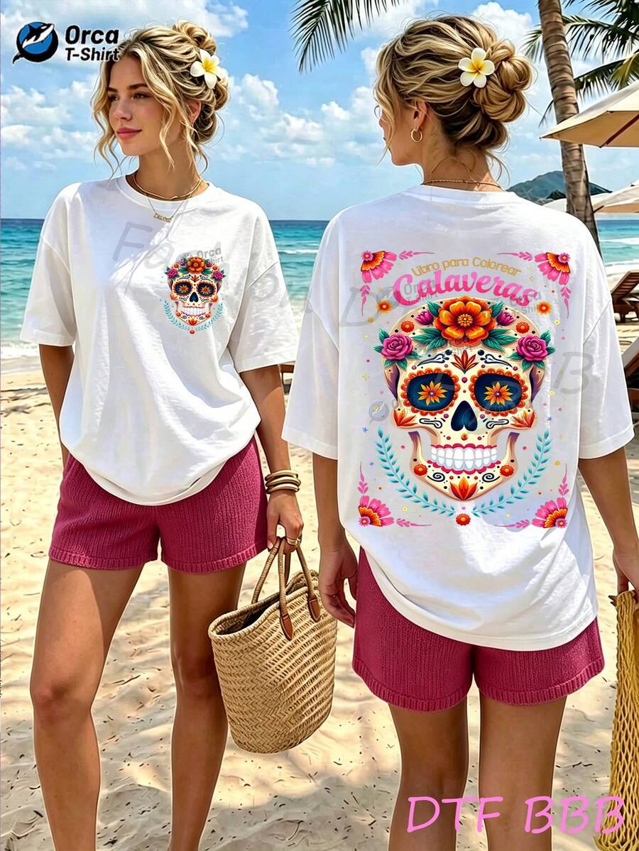 Women T-Shirts - 白色 - 查看 1