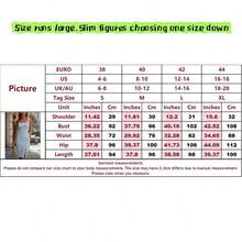 1件女款方領純色優雅梭織布料洋裝，休閒女裝，優雅女士洋裝，夏季洋裝，秋季/夏季 - 淺藍色 - 查看 10