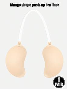 1件芒果造型黏貼式胸罩，附可拆式透明肩帶，適合婚禮、派對與正式禮服穿著 - 多色 - 查看 9