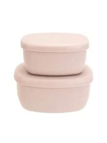 PopLittleOne 2PCS Weaning Feeding Tableware Set Silicone Baby Food Storage Containers With Lid Portable Reusable Baby Dinner Box Baby Daily Essentials - Multicolor - View 13