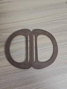 2pcs D-Shaped Wooden Wallet Handles, Durable Bag Grip Accessories Suitable For DIY Straw Beach Bags And Handbags - A - View 8