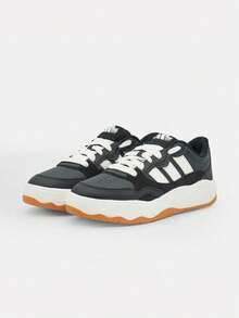 Adidas 中性 Lite Shuffle 低筒運動休閒鞋 KH9023 - 黑與白 - 查看 3