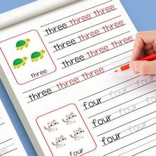 1pc A-Z Letter Practice Book - Patterned Letter Writing Workbook, Suitable For Toddlers And Preschool Children, Learning To Write - A - View 2