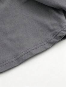 1pc Men'S Cotton Crew Neck-Shirt With Stars And Stripes We People Print, Casual All-Season Short Sleeve Tee With Slight Stretch, Regular Fit For Men - 深灰色 - 查看 2