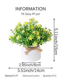 1/2/3件裝人造向日葵海草球，人造植物花卉，聚酯纖維材質，適合宿舍與辦公室裝飾、派對、全年裝飾，情人節禮物 - 綠色-D - 查看 13
