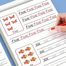 1pc A-Z Letter Practice Book - Patterned Letter Writing Workbook, Suitable For Toddlers And Preschool Children, Learning To Write - A - View 7