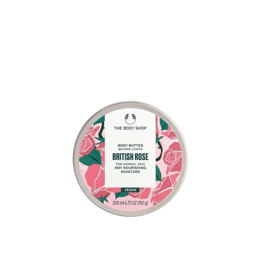 The Body Shop زبدة الجسم برائحة الورد البريطاني من ذا بودي شوب 200 مل - زبدة الشيا - مشاهدة 1