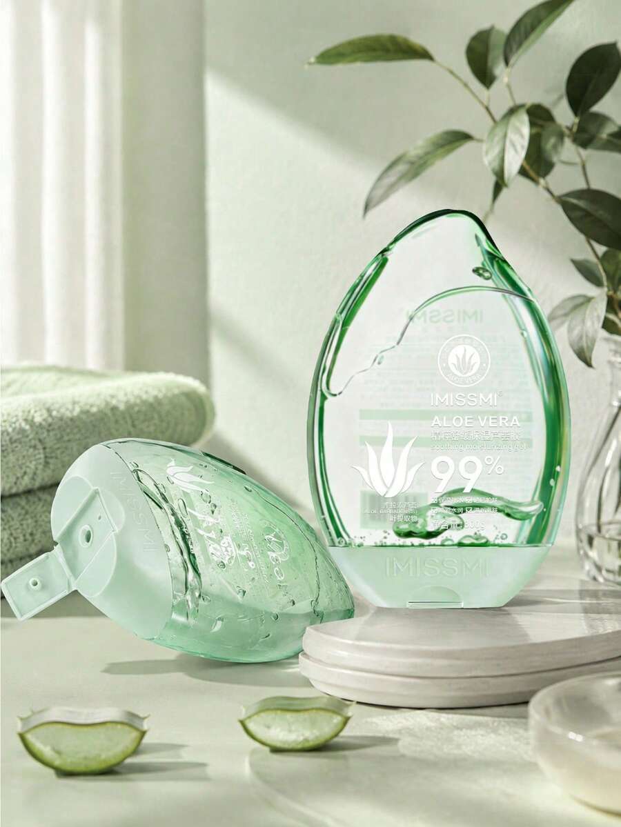 Leaf Essence Curacao Aloe Vera Gel Moisturizing Face Cream 300g For Men And Women - 300g Aloe Vera Gel - View 1
