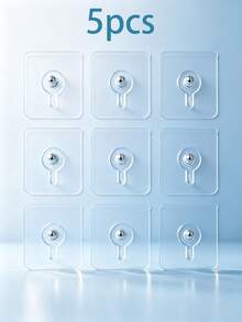 1pc-50pcs Optional, Invisible Seamless Screw Stickers, No-Drill Picture Hanging Hooks, Suitable For Photo Frames, Dry Walls And Hard Walls, Easy To Install, No-Damage Hooks, Wide Application, Home Essential. - Multicolor - View 13