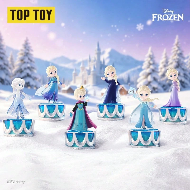 TOPTOY Disney Frozen Queen Returns Music Box Blind Box Elsa Toy Figurine Ornament Gift - Multicolor - View 1