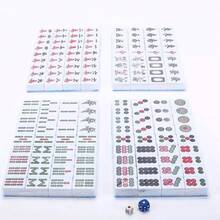 42mm Chinese Mahjong Game Set Professional 144 Tiles English Characters Game - 英國-L315701 - 查看 12