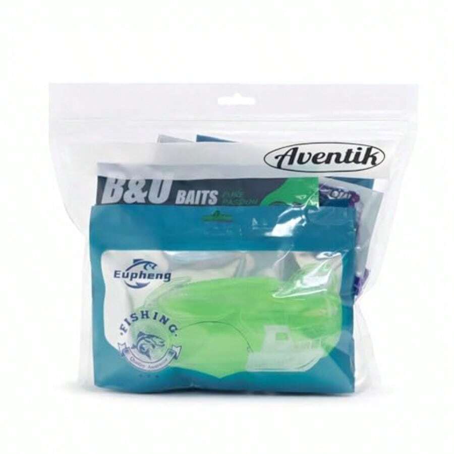 Fishing Bait Storage Bags - 10/20PACK Durable Clear Organizer For Soft Plastic Baits, Lures, Tackle And Fishing Gear - Waterproof And Reusable Size" 9.45"(10pcs - Clear - View 1