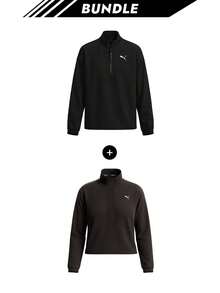 Puma [Bundle] Classics damjacka svart + Smash Run Evolve damjacka med 1/4 dragkedja svart - Svart - Visa 1