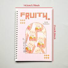 A5 Spiral Notebook 40 Sheets 1pc Lined Inner Pages Notepad Office Supplies Record Notebook Student Learning Textbook Notebook Gold Foil Hardcover Notebook School Back To School Essential Notebook - A5 - View 10