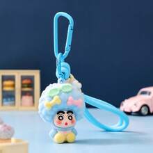 1 pieza Llavero con peluche de Shin-Chan con cabeza explosiva, pequeño colgante de bolso, regalo para amigos - Multicolor - Ver 10