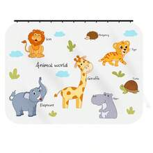Track-Style Car Sun Shade Curtain, Cartoon Baby Design, Sun Protection & Heat Insulation, Side Window Blackout Curtain For Kids Car - Multicolor - View 10