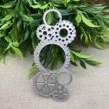 金屬齒輪切割模具 齒輪模切壓花模板模具 適用於 DIY 剪貼簿相簿裝飾 紙模切卡片製作 - MC1371 - 查看 1