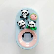 Easy Install Panda Toothpaste Squeezer - Wall-Mounted No-Drill Squeezer, Cute 3D Design - Perfect Bathroom Accessory & Christmas/Halloween Gift - A - View 13