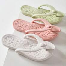 1 par de chanclas de masaje minimalistas y plegables, pantuflas suaves antideslizantes para interiores, sandalias portátiles para viajes y playa - zapatillas - Ver 8