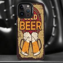 [24h Shipping From DE/FR/ES]Apple 11-17 Phone Case - Vintage Rye Beer Glass Iron Plate Face Compatible Cases For IPhone 17, Air, 17E, 16E, 16, 15, 14, Pro Max, 13, 12, Mini, 11, X, XR, XS Max, 8, 7 Plus, SE2020, SE2022, With A Soft TPU Anti-Drop Back Cover For Xiaomi 13-15 - B - View 1