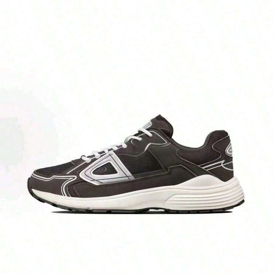 Men Field Sport Shoes - Black and White - View 1