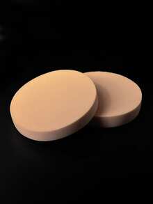 1PC/2PCS Soft Latex Round Makeup Sponge, Dual-Use Dry & Wet Foundation Applicator, Makeup Tool For Face Makeup - Multicolor - View 6