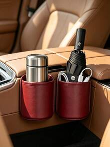 6pcs Car Interior Decoration, Car Storage Box, Trash Can, Multifunctional All-Season New Hanging Storage Box, Car Storage Organizer, Seat Back Organizer, Vehicle Trash Bin, Portable Car Accessories, Large Capacity, Christmas Gift For Men - Multicolor - View 2