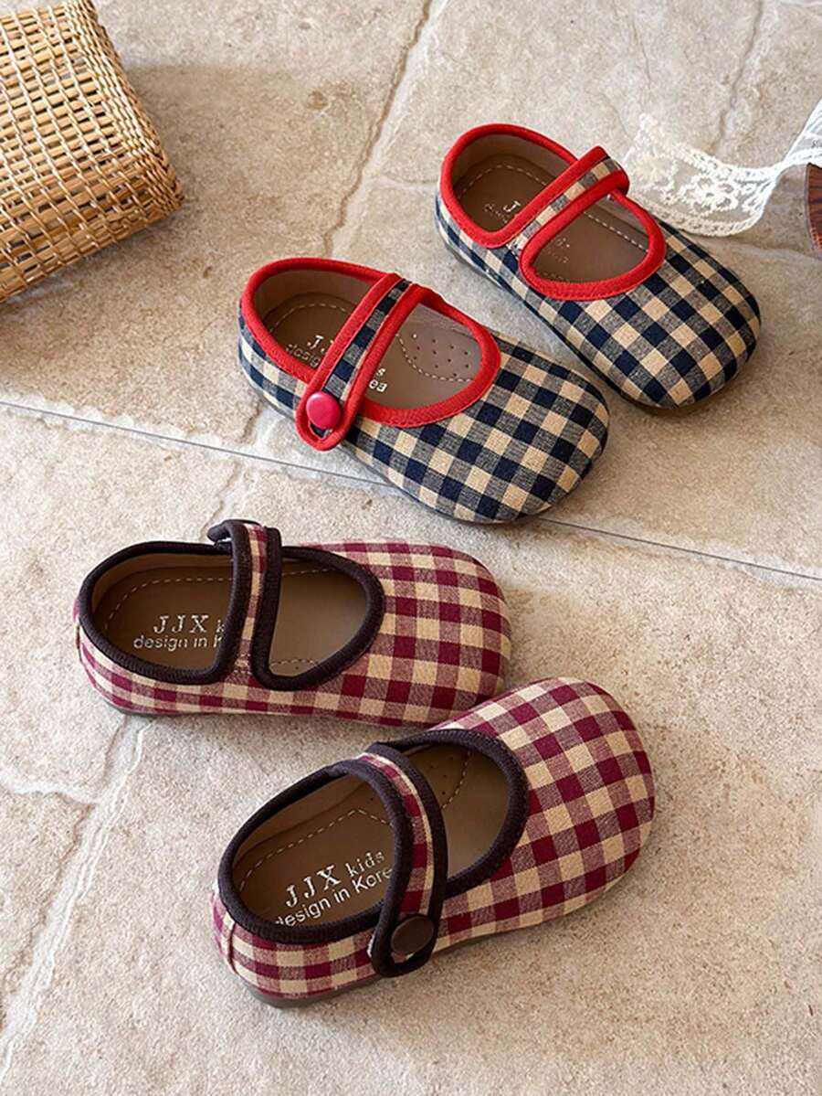 1 Pair Girls' Non-Slip Breathable Mary Jane Shoes, Baby Toddler ...